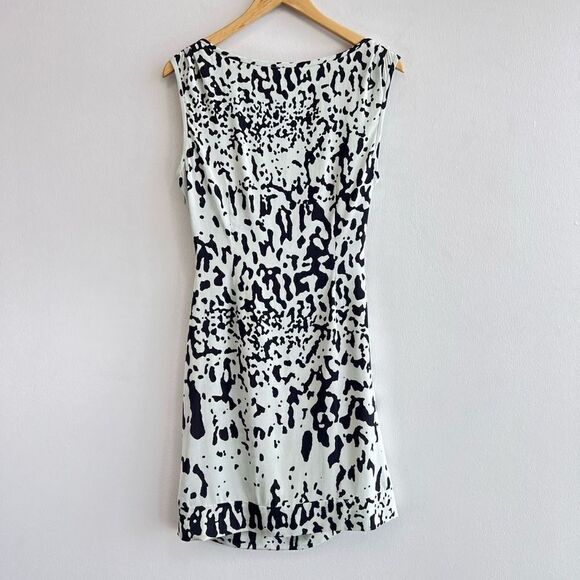 Diane von Furstenberg New Della Paint Splash Printed Dress Light Green Women’s 8 - Picture 8 of 15